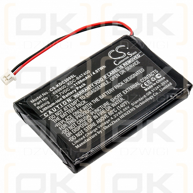 KOAMTAC KDC450 / 699800 1100mAh Li-ion 3.7V (Cameron Sino)