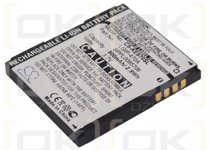 LG GD330 / LGIP-470A 800 mAh Li-Ion 3,7 V (Cameron Sino)