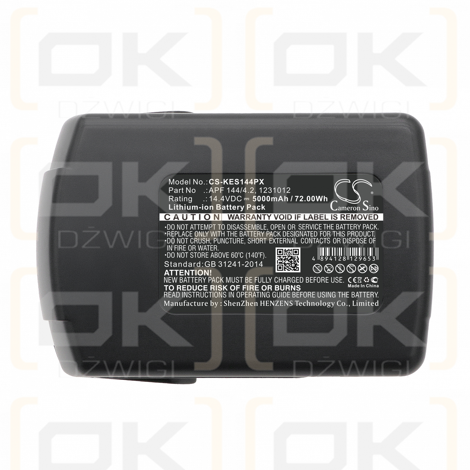 Kress 144 AFB / APF 144/4.2 5000mAh Li-ion 14.4V (Cameron Sino)