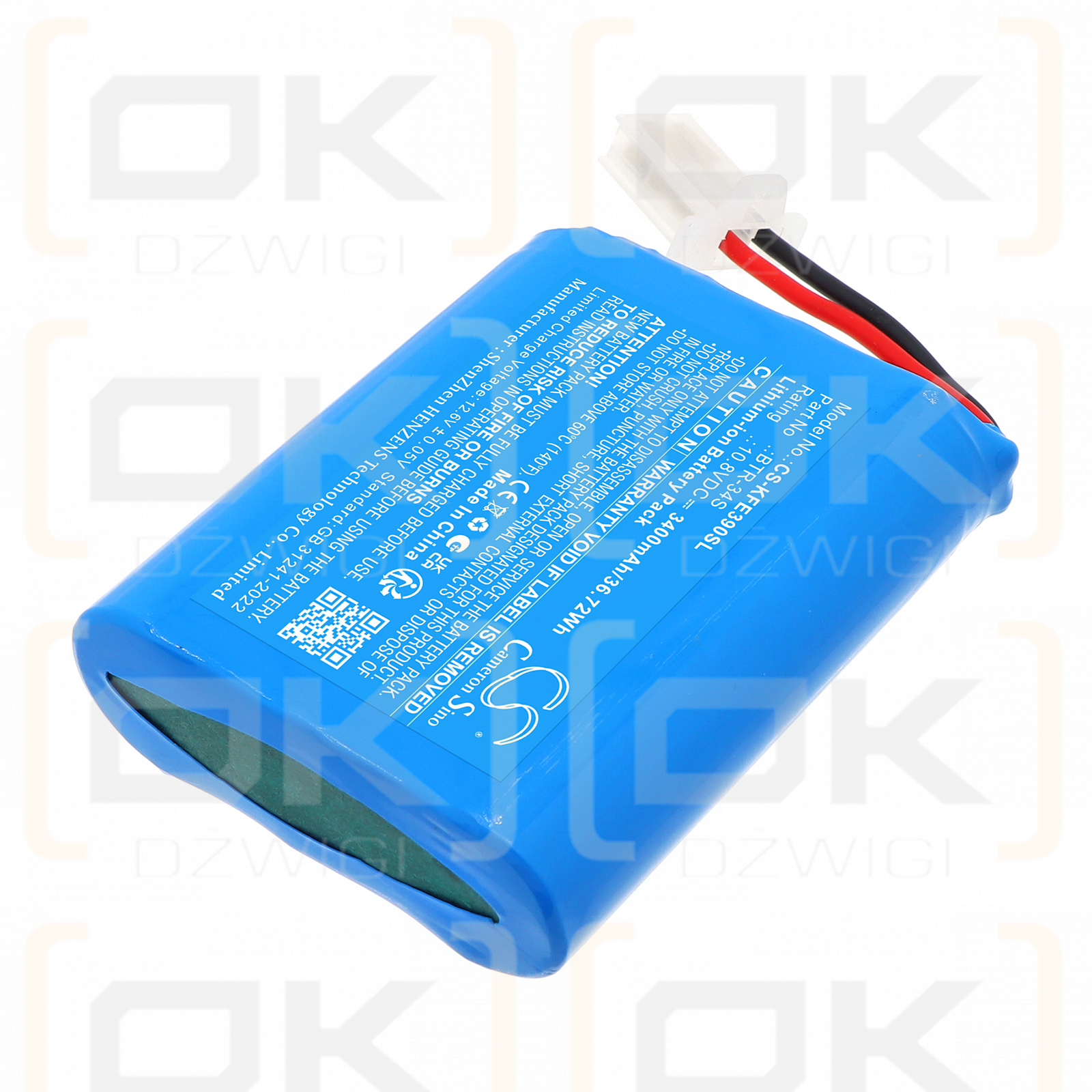 Jilong 500E / BTR-34S 3400 mAh Li-ion 10,8 V (Cameron Sino)