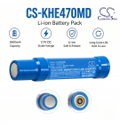 Ersatzakku für Keeler Ophthalmoskop Slim Line / EP39-18918 2600 mAh Li-Ion 3,7 V (Cameron Sino)