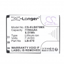 Kodak PIXPRO AZ901 / LB-070 1150 мАч Li-ion 7,4 В (Cameron Sino)