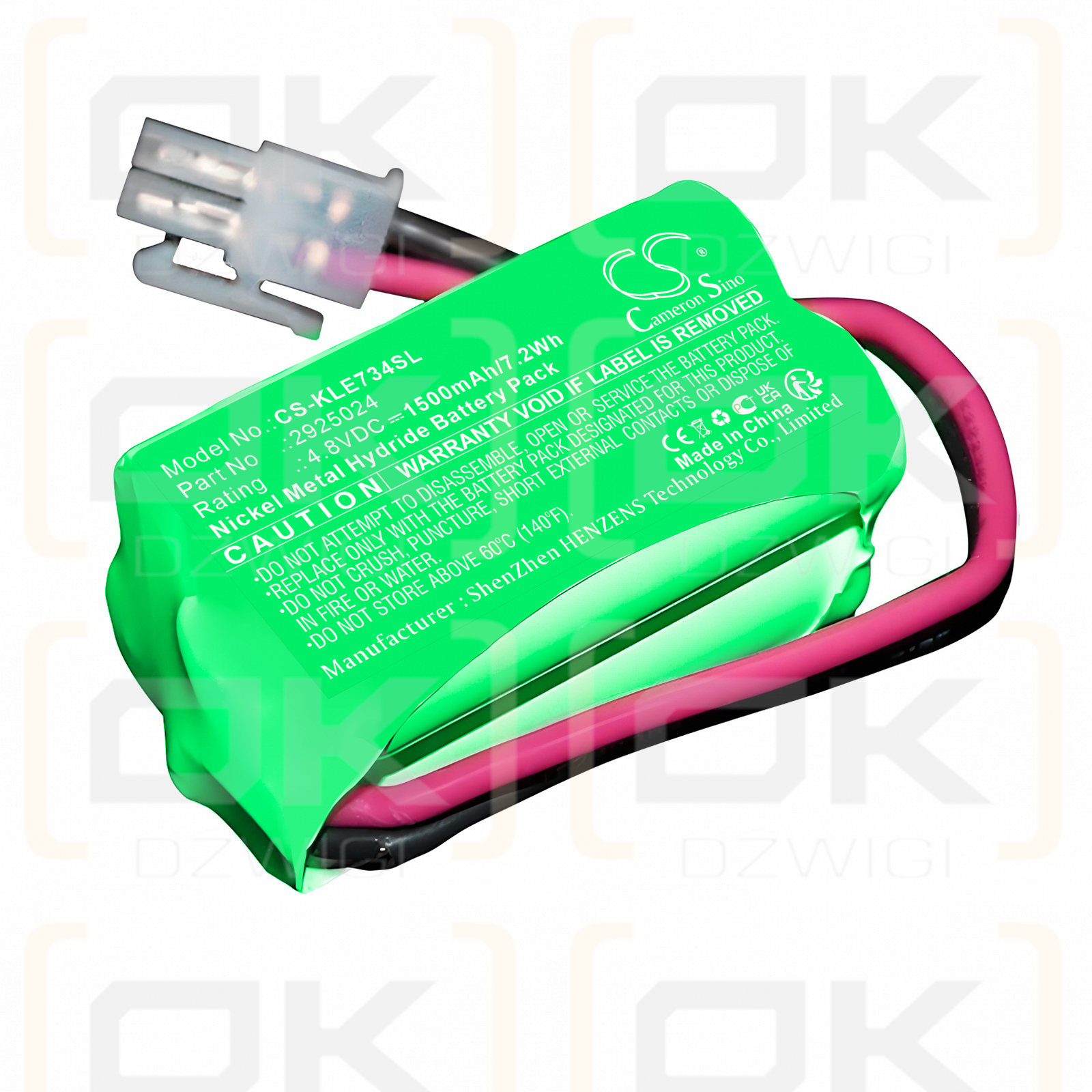 Kamlux LED E7348705 / 2925024 1500 mAh Ni-MH 4,8 V (Cameron Sino)
