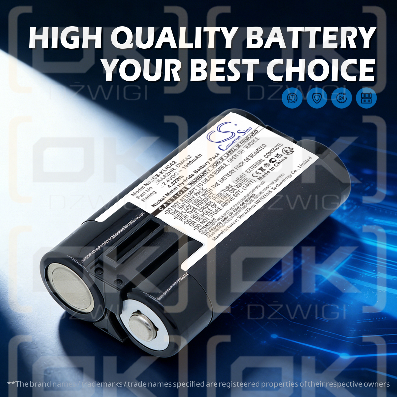 Sony Discman ESP D-421SP / BP-DM10 1800 mAh Ni-MH 2,4 V (Cameron Sino)