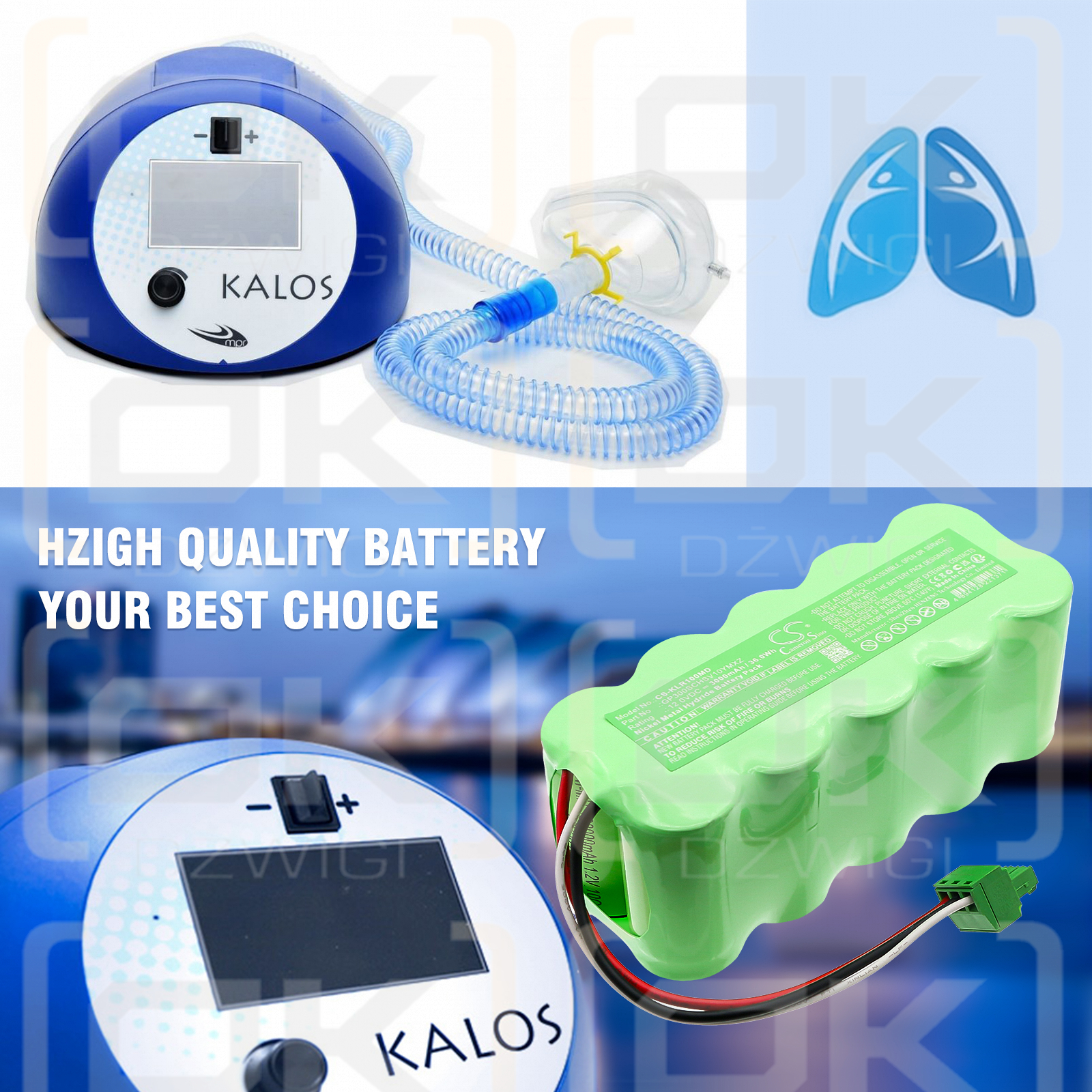 KALOS MPR ITALY / GP300SCHSV10YMXZ 3000mAh Ni-MH 12.0V (Cameron Sino)