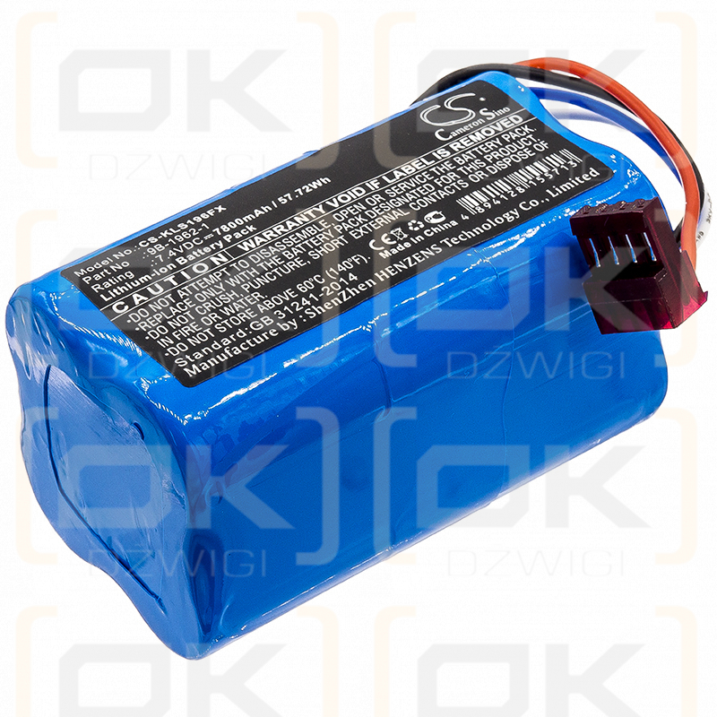 Koehler 07672 / 9B-1962-1 7800 mAh Li-Ion 7,4 V (Cameron Sino)