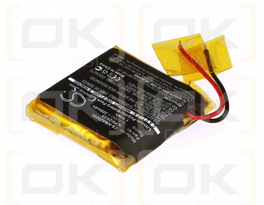 ROCKETFISH RF-MAB2-T / ICP5/25/25 300 mAh Li-Polymer 3,7 V (Cameron Sino)