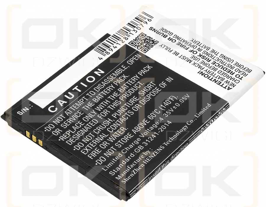 Ersatzakku für KAZAM Trooper 550 / TR550 2300 mAh Li-Polymer 3,8 V (Cameron Sino)