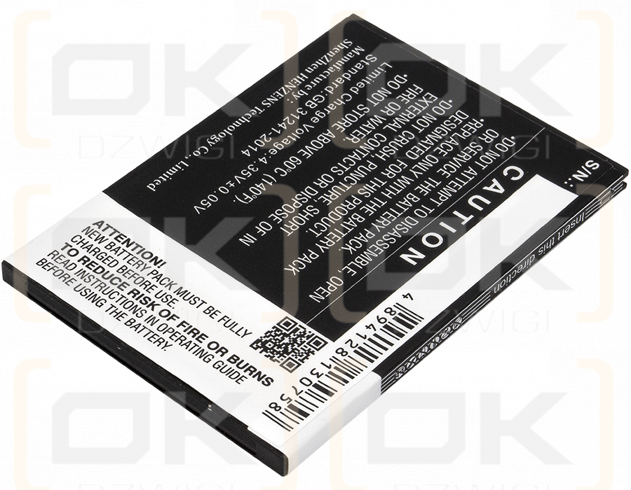 Ersatzakku für KAZAM Trooper 551 / TR551 2500mAh Li-Polymer 3,8V (Cameron Sino)