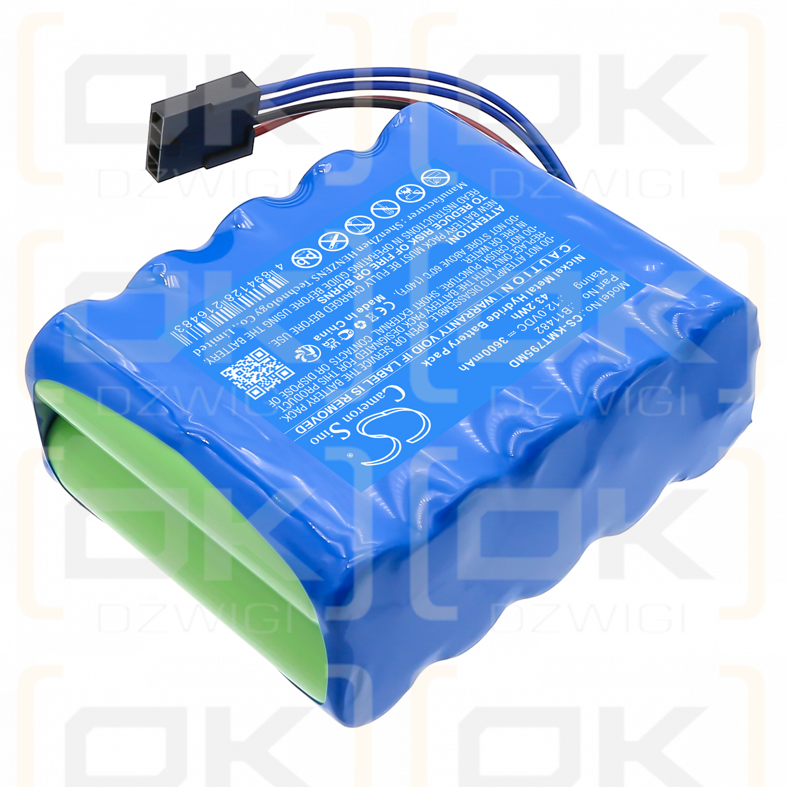KCI Vacuum ATS Therapy / B11482 3600mAh Ni-MH 12.0V (Cameron Sino)