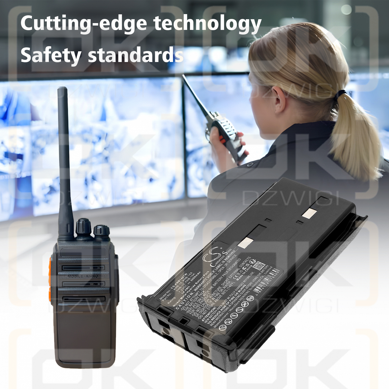 Kenwood TK-2 / KNB-14 2000 мАч Ni-MH 7,2 В (Cameron Sino)