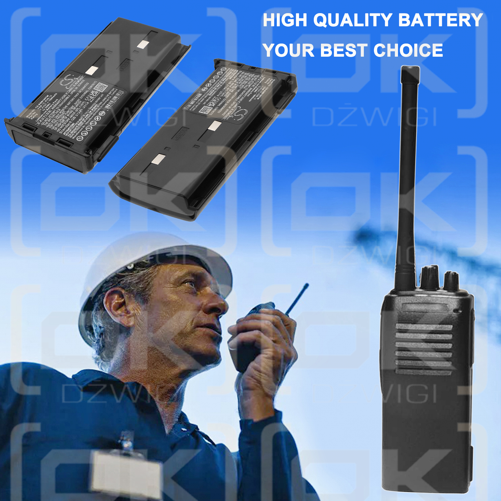 Kenwood TK-2 / KNB-14 1800 мАч Литий-ионный 7,4 В (Cameron Sino)