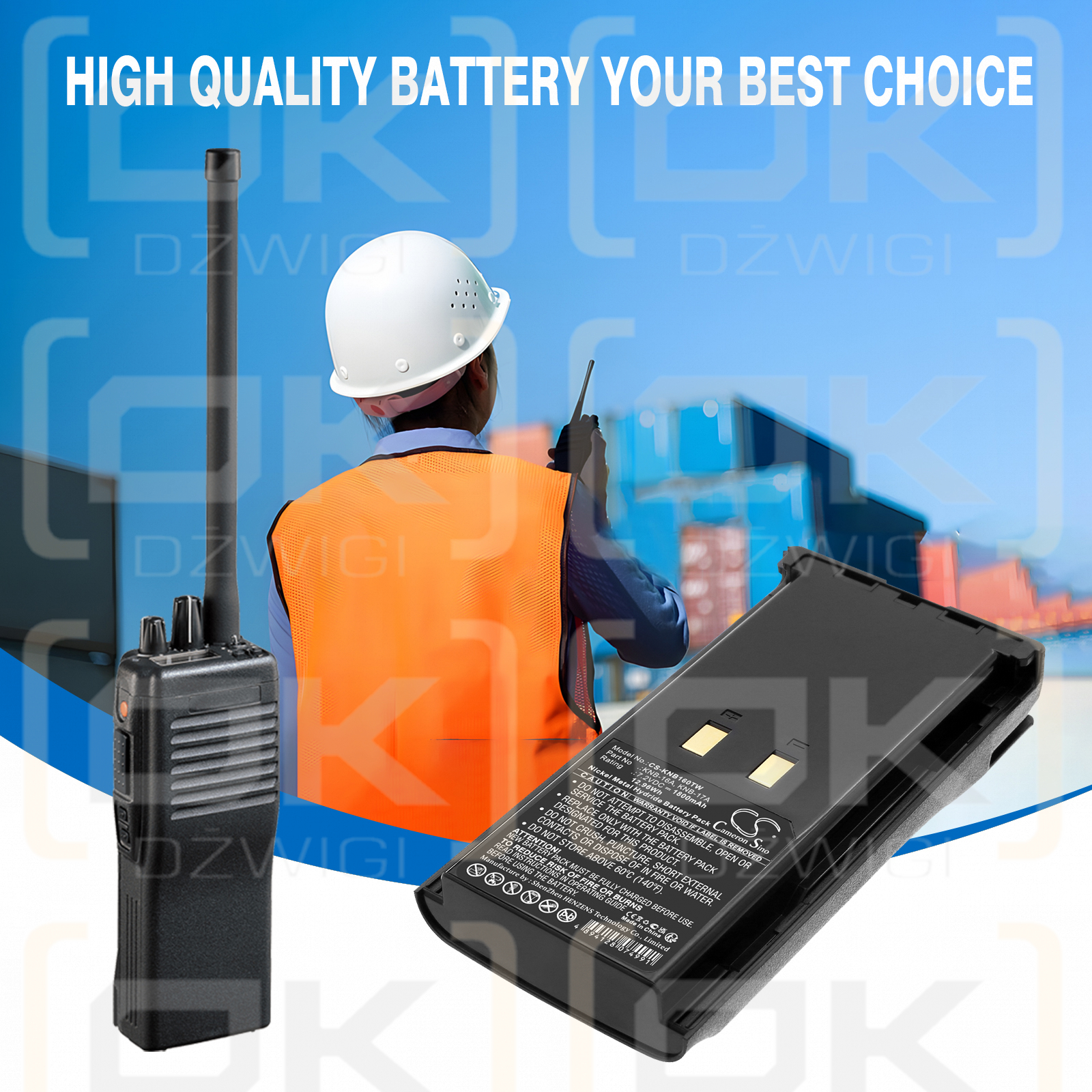 KENWOOD / KNB-16A 1800 мАч Ni-MH 7,2 В (Cameron Sino)