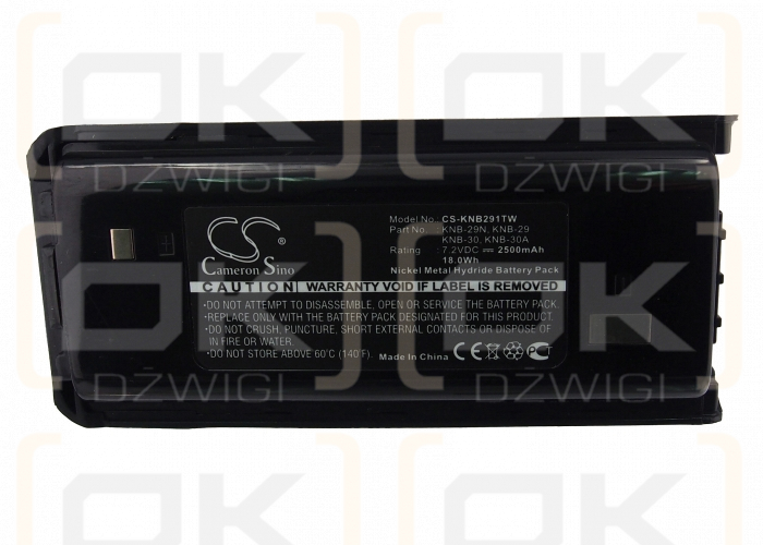 Kenwood ProTalk TK-2200V2P / RAD0148 2500mAH Ni-MH 7.2V (Cameron Sino)