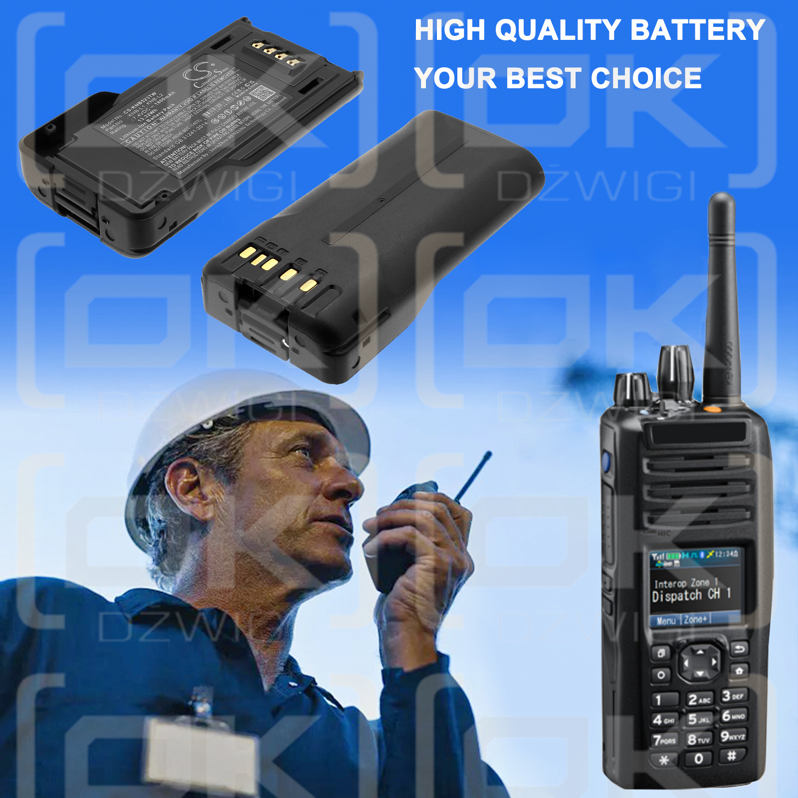 KENWOOD / KNB-L1 1800 мАч литий-ионный 7,4 В (Cameron Sino)