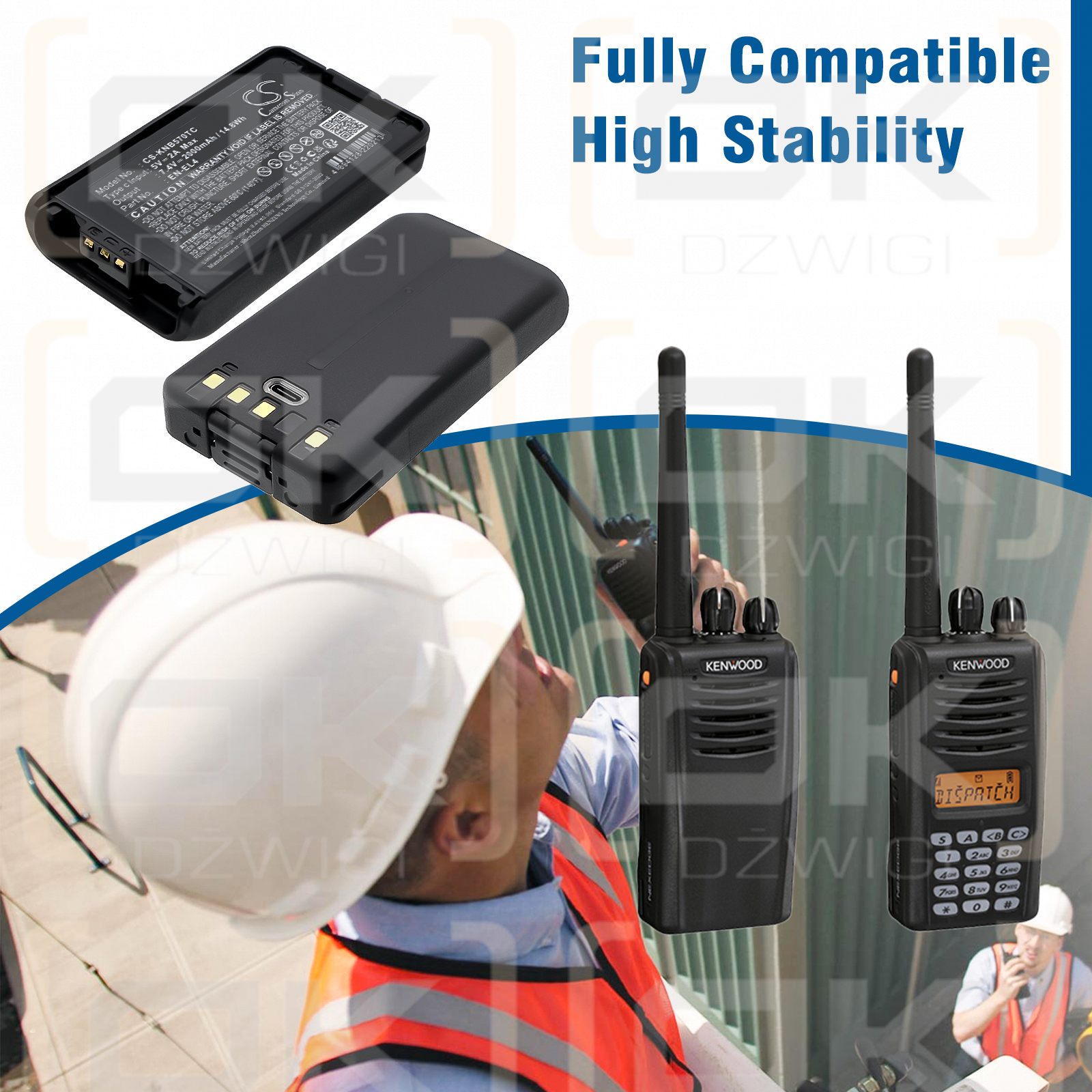 KENWOOD / KNB-24L 2000 мАч Li-ion 7,4 В (Cameron Sino)