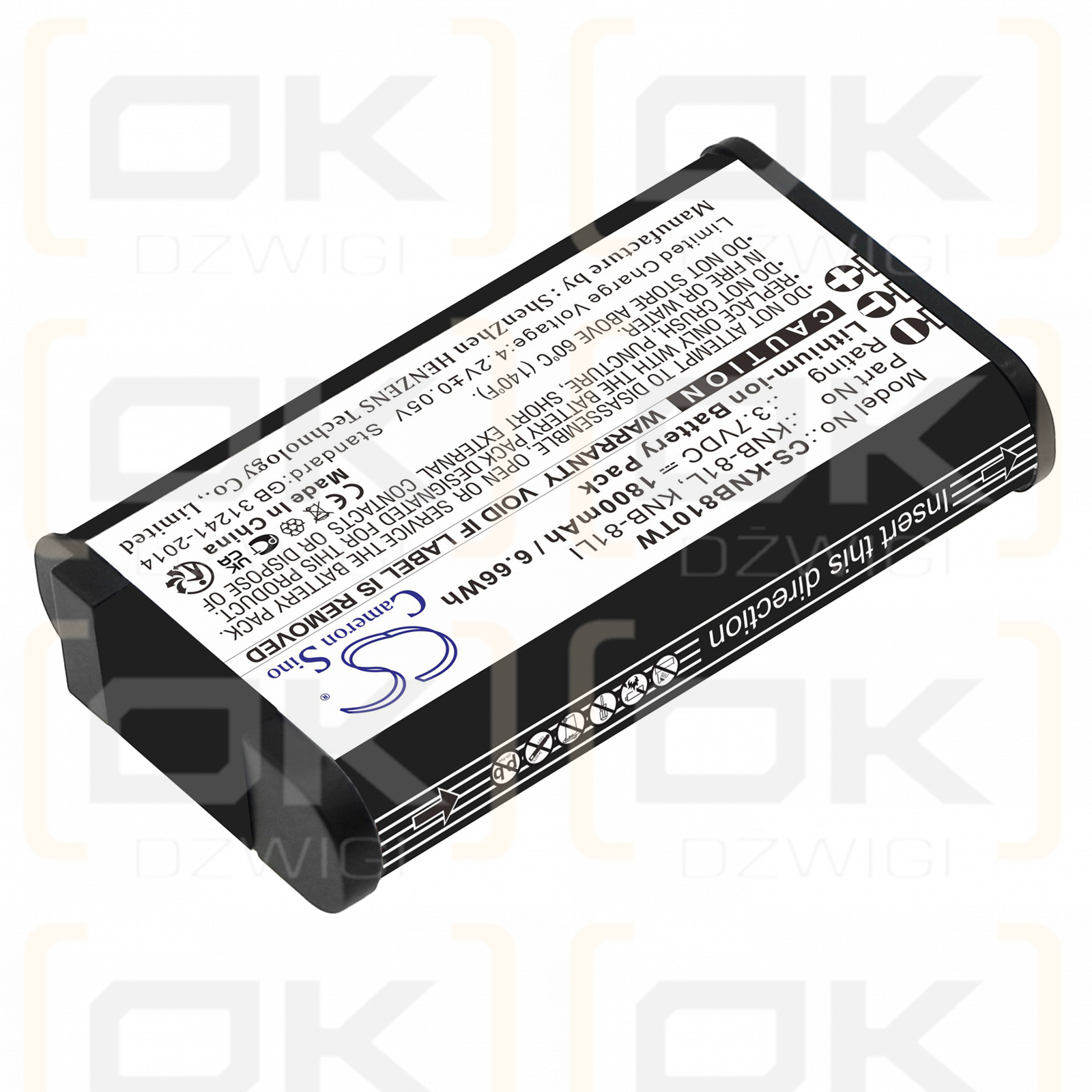 Kenwood TK-3601D / KNB-81L 1800mAh Li-ion 3.7V (Cameron Sino)