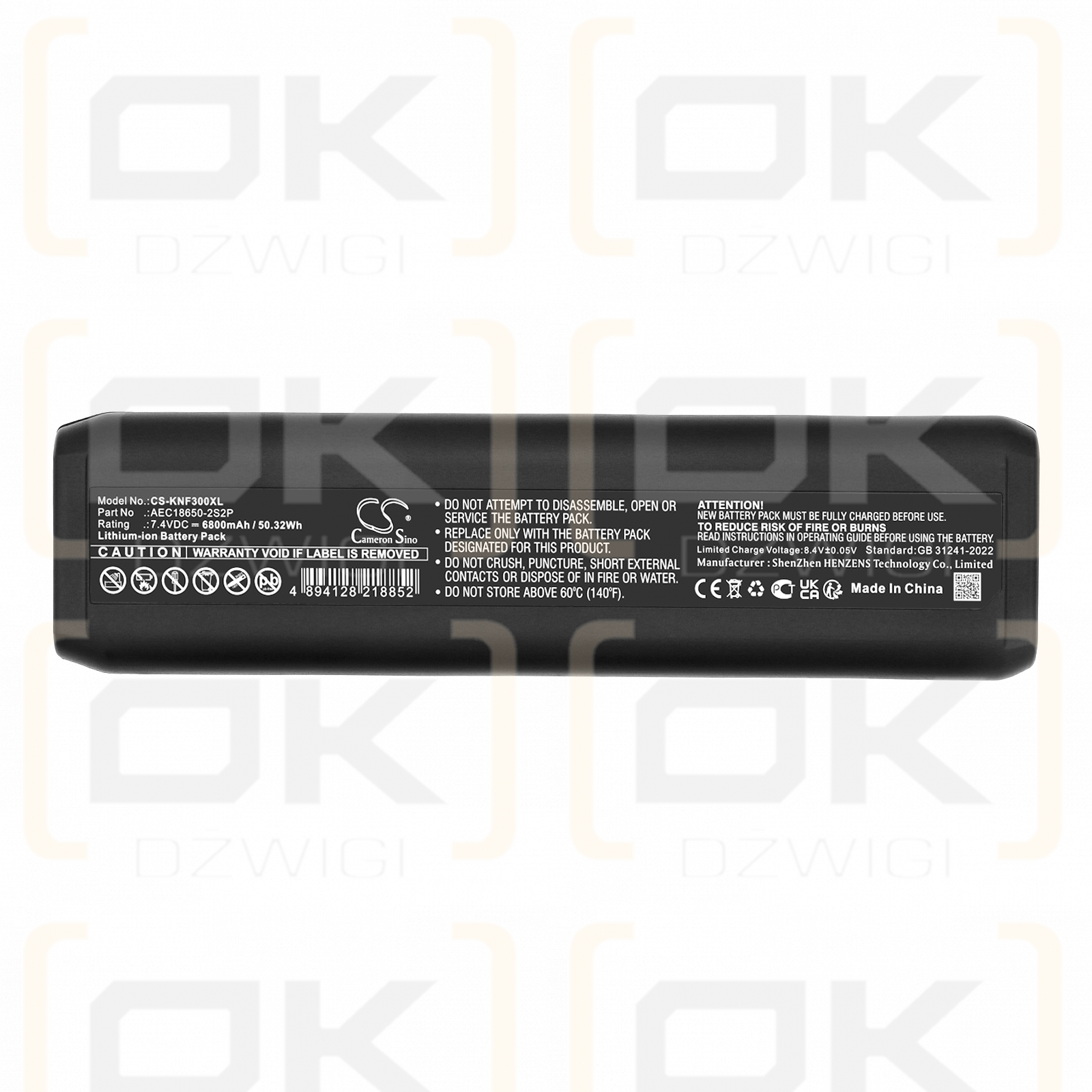 Konftel 300WX / 900102095 6800mAh Li-ion 7.4V (Cameron Sino)
