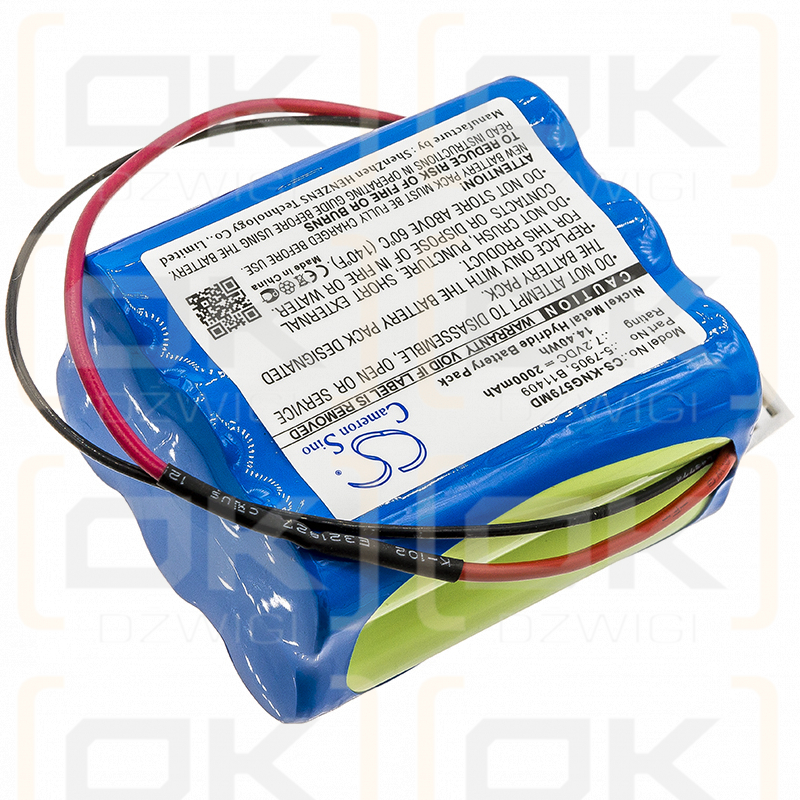 Bomba de alimentación enteral con control canguro / 5-7905 2000 mAh Ni-MH 7,2 V (Cameron Sino)