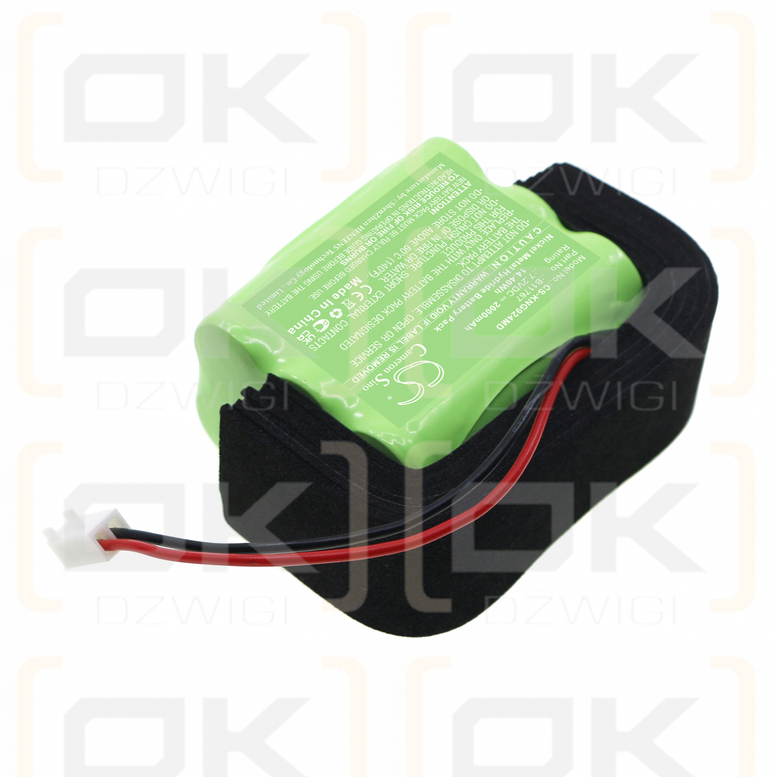 Kangaroo 924 Enterale Ernährungspumpe / B11767 2000 mAh Ni-MH 7,2 V (Cameron Sino)