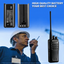 Batería de repuesto para Kenwood TK-3710X / KNB-84L, 2000 mAh, iones de litio, 7,4 V (Cameron Sino)