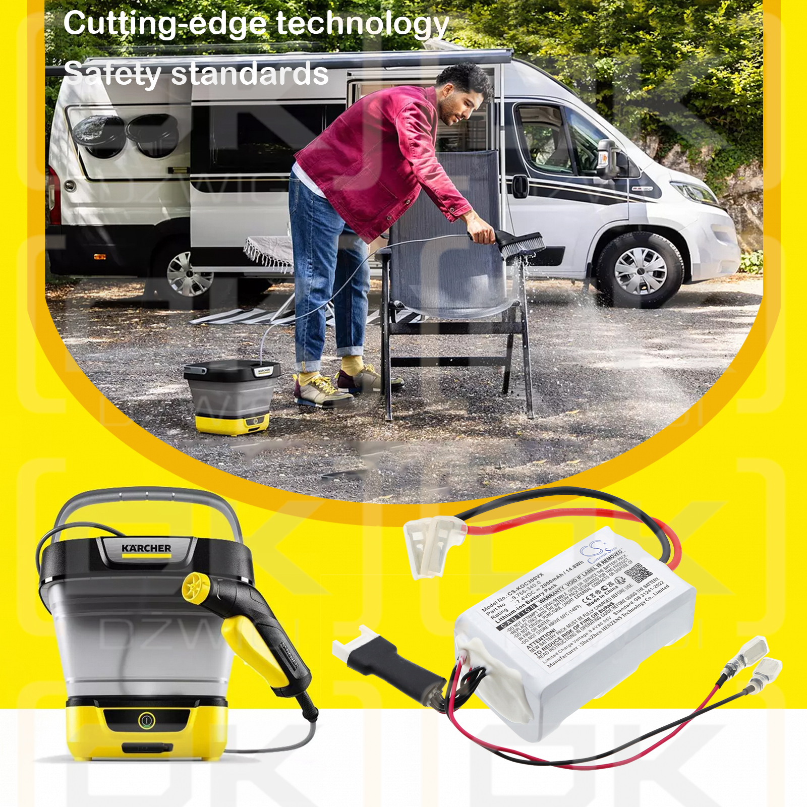 Karcher OC 3 faltbar / 9.766-340.0 2000 mAh Li-Ion 7,4 V (Cameron Sino)