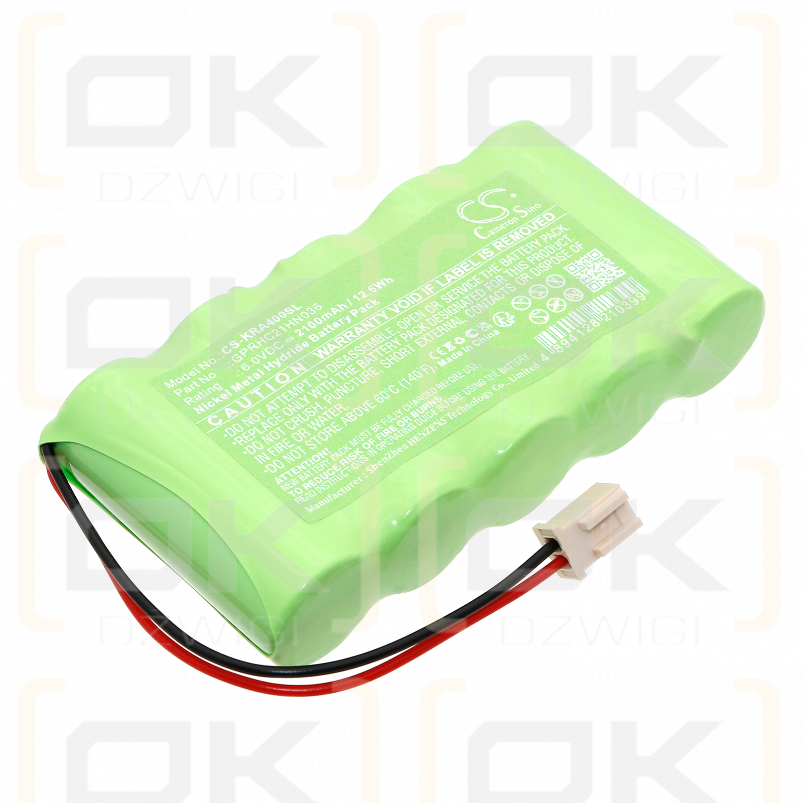 KERN EG-A06 / GPRHC21HN036 2100 mAh Ni-MH 6,0 V (Cameron Sino)