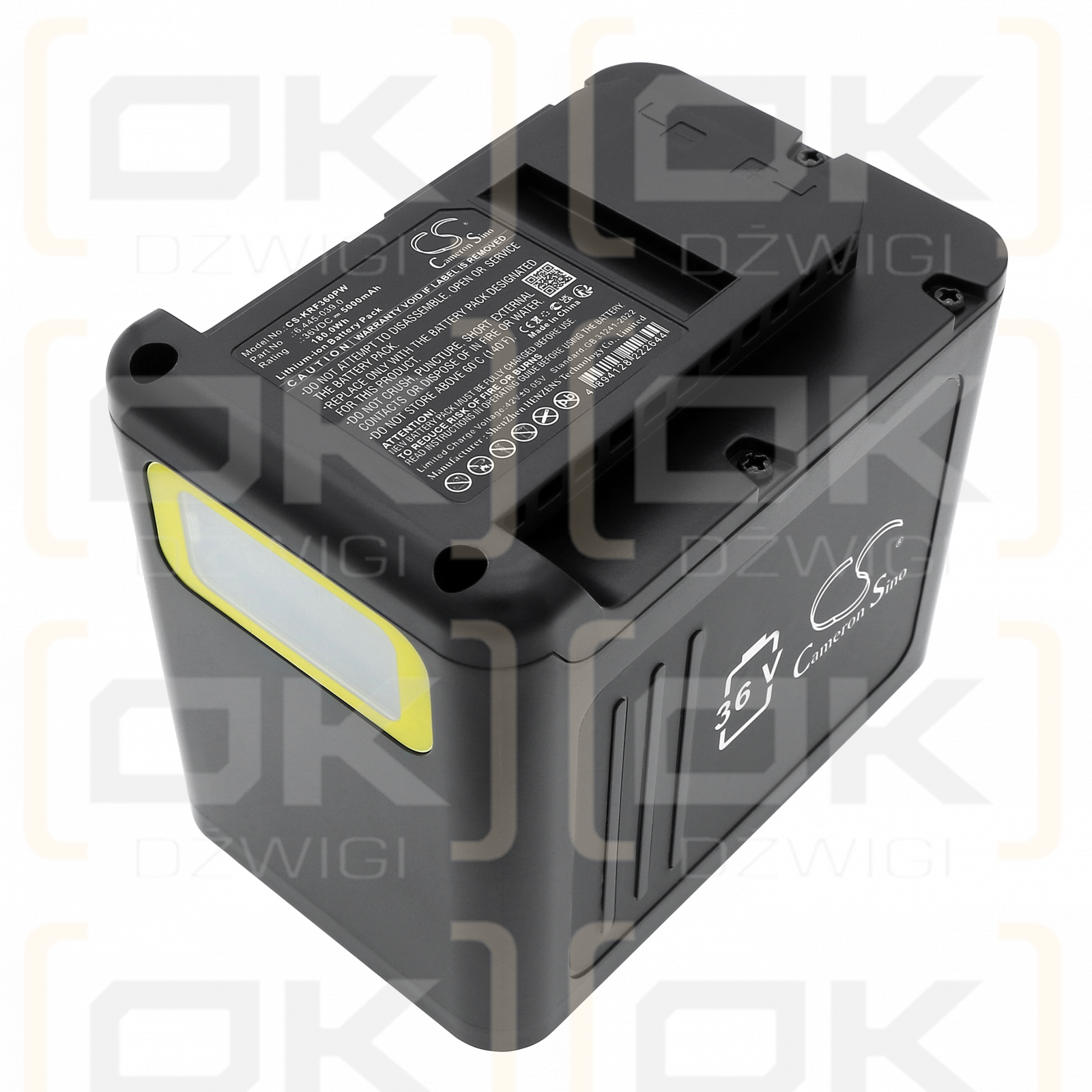 KARCHER WD3 / 6.445-039.0 5000 mAh Li-ion 36 V (Cameron Sino)
