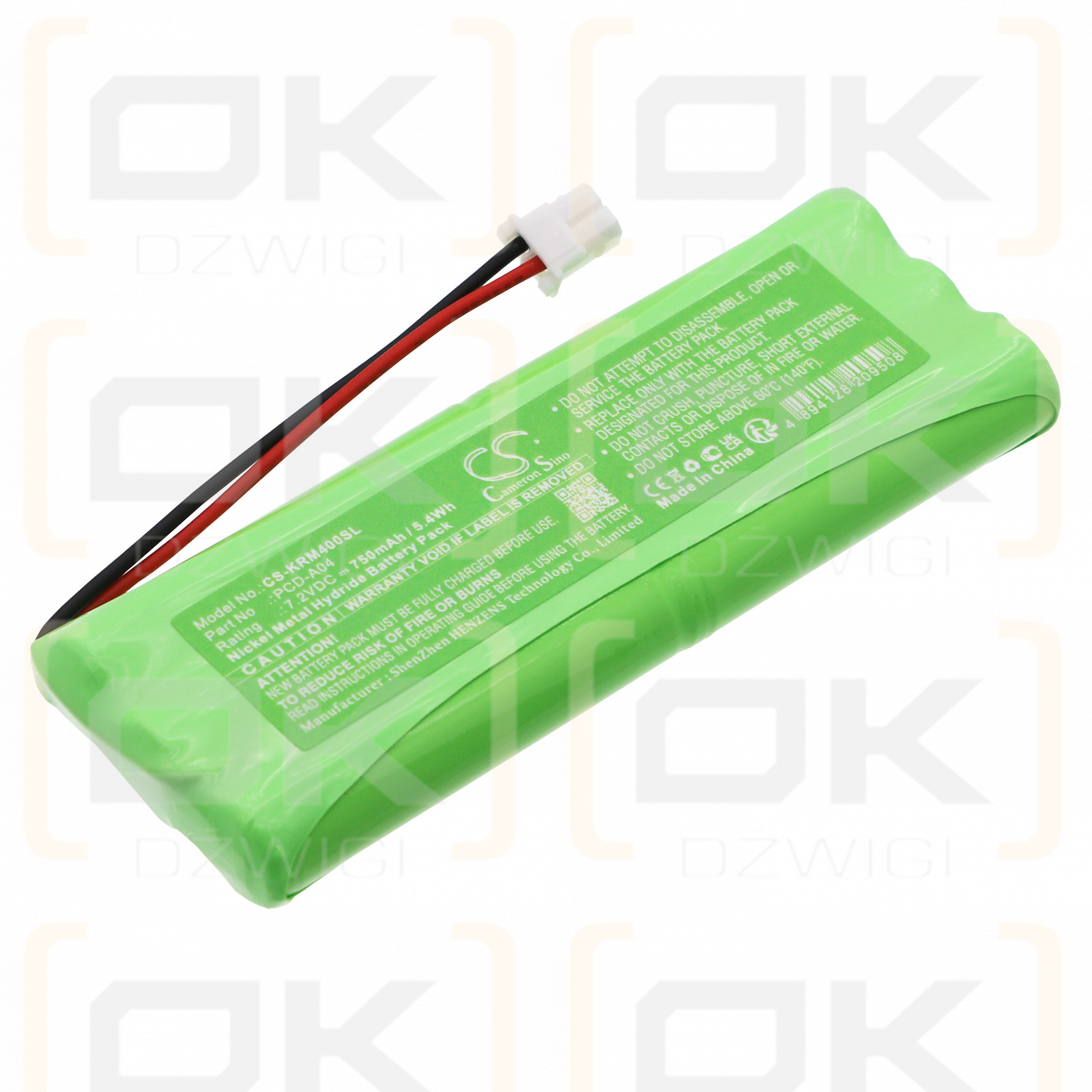 KERN AUTO-OFF-Funktion / PCD-A04 750mAh Ni-MH 7,2V (Cameron Sino)