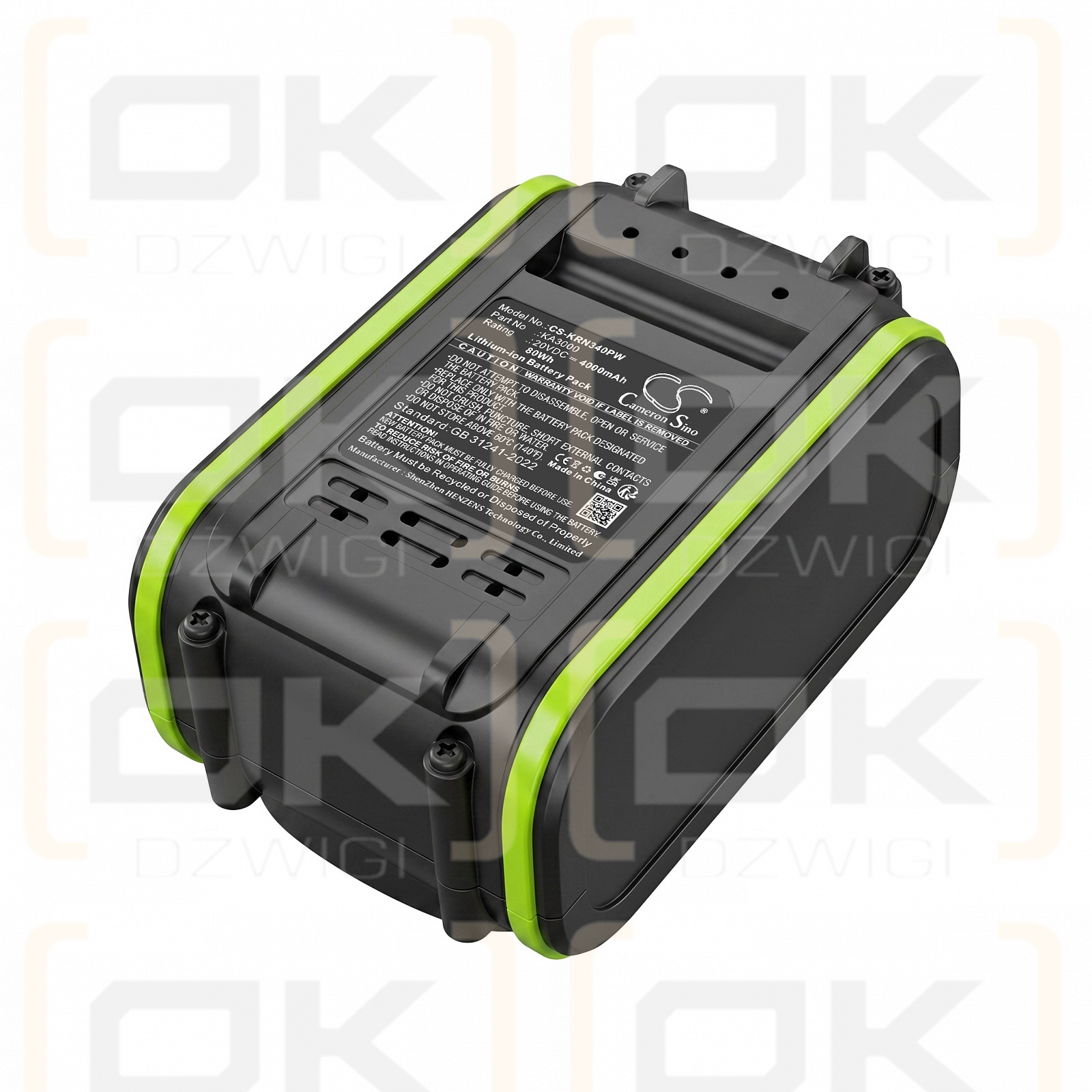 Ersatzakku für Kress KG756E.9 / KA3000 4000 mAh Li-Ion 20V (Cameron Sino)