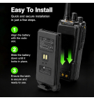 Batería de repuesto para Kirisun DP995 / KB-98A 3350 mAh Li-ion 7,4 V (Cameron Sino)