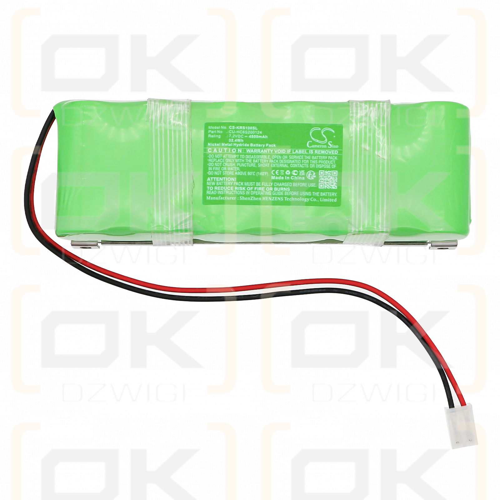 KERN PES_PEJ / CU-HC6S200124 4500mAh Ni-MH 7.2V (Cameron Sino)