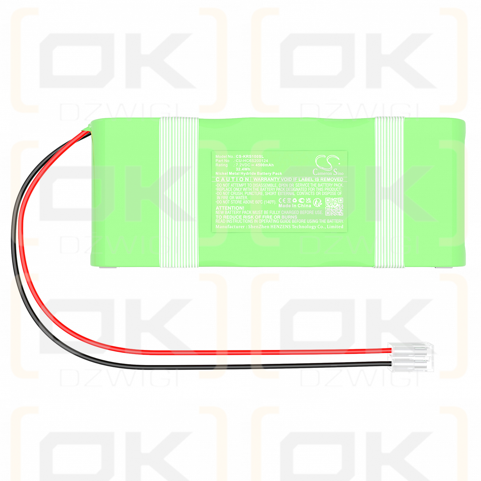 KERN PES_PEJ / CU-HC6S200124 4500mAh Ni-MH 7.2V (Cameron Sino)