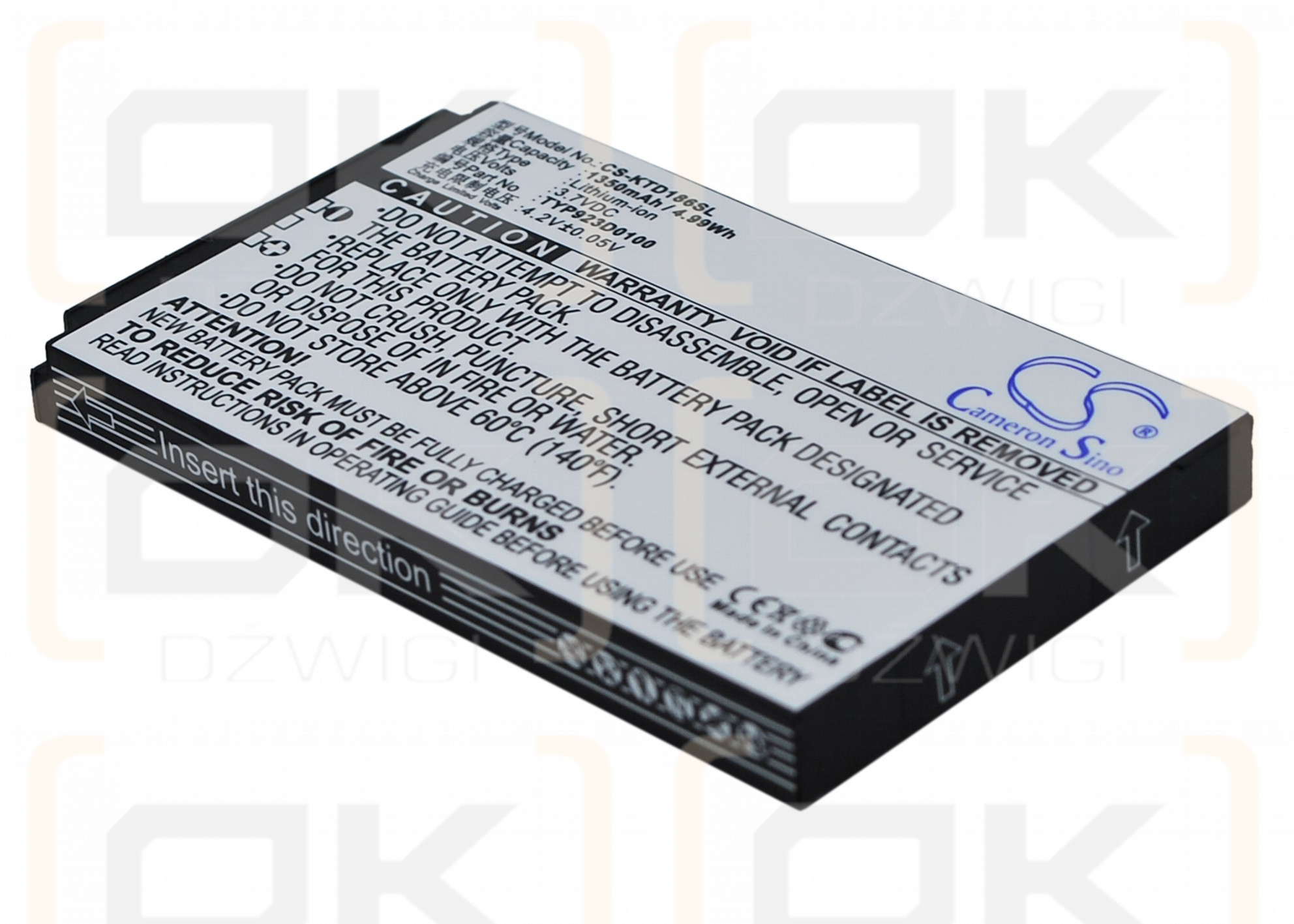 K-Touch E58 / TYP923D0100 1350mAh Li-ion 3.7V (Cameron Sino)