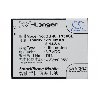 K-Touch T93 / T93 2200mAh Li-ion 3.7V (Cameron Sino)