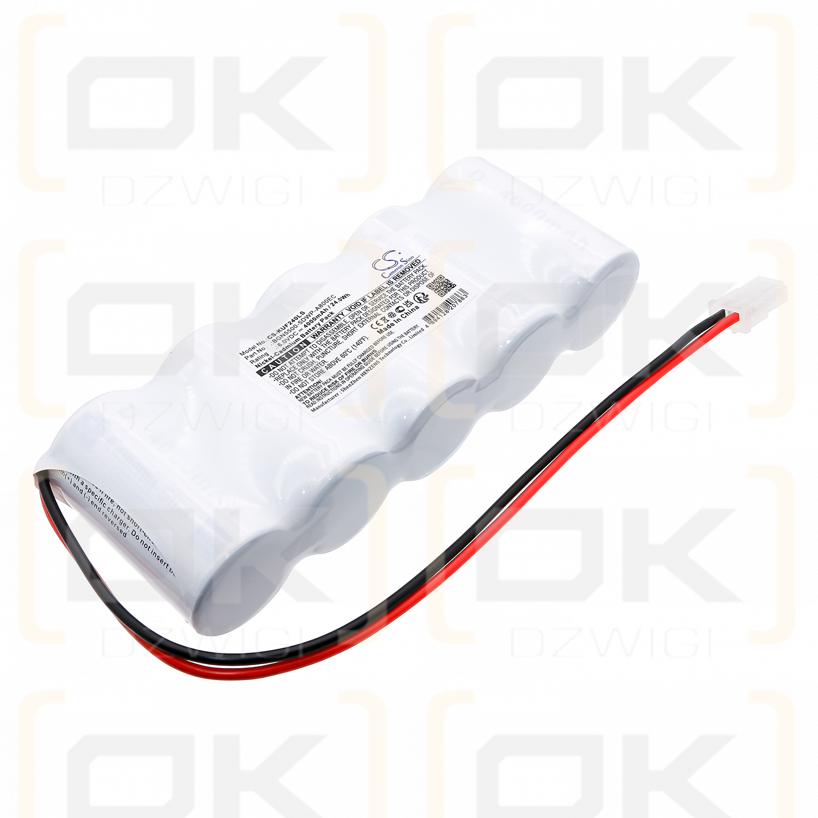 Kaufel 002024 / BGN5500-5DWP-A800EC 4000 mAh Ni-CD 6,0 V (Cameron Sino)