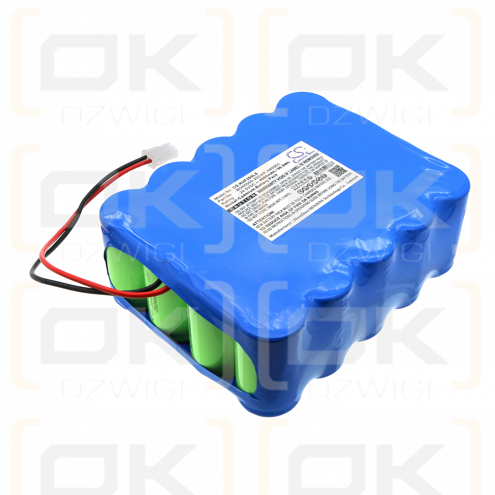 Kaufel 002265 / BGN5500-20SWP-A800EC 4000mAh Ni-CD 24.0V (Cameron Sino)