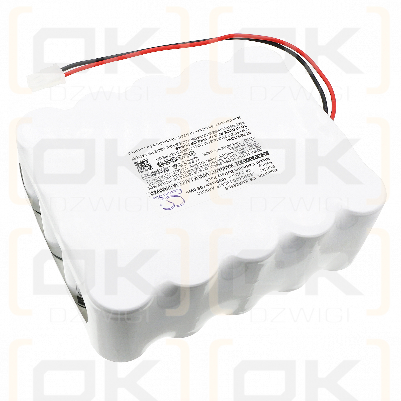 Kaufel 002265 / BGN5500-20SWP-A800EC 4000 mAh Ni-CD 24,0 V (Cameron Sino)