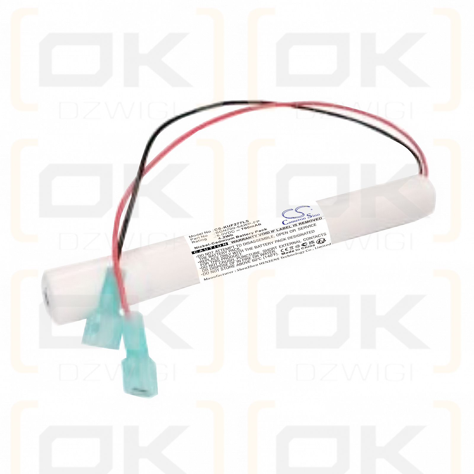 Kaufel 002277 / BGN700-5AWP-FP 700mAh Ni-CD 6.0V (Cameron Sino)