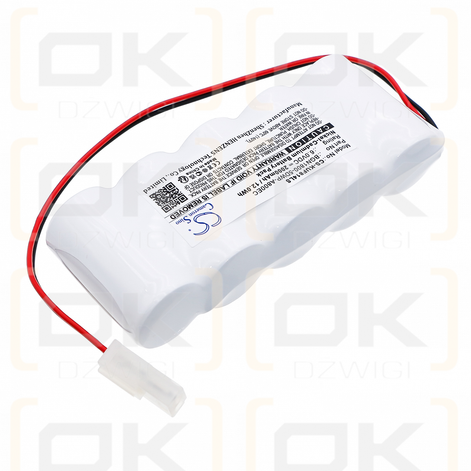 Kaufel 850.0014 / BGN1800-5DWP-A800EC 2000mAh Ni-CD 6.0V (Cameron Sino)