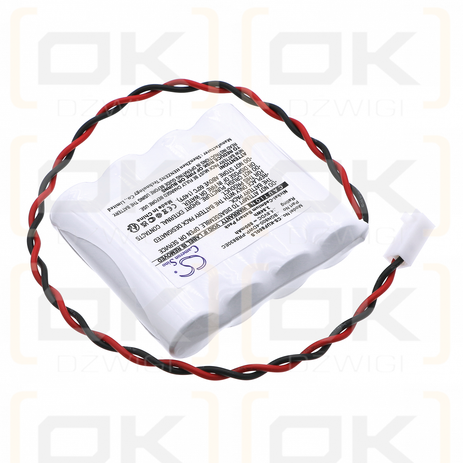 Kaufel 850.0060 AA/4 / BGN800-4DWP-PRB830EC 800mAh Ni-CD 4.8V (Cameron Sino)