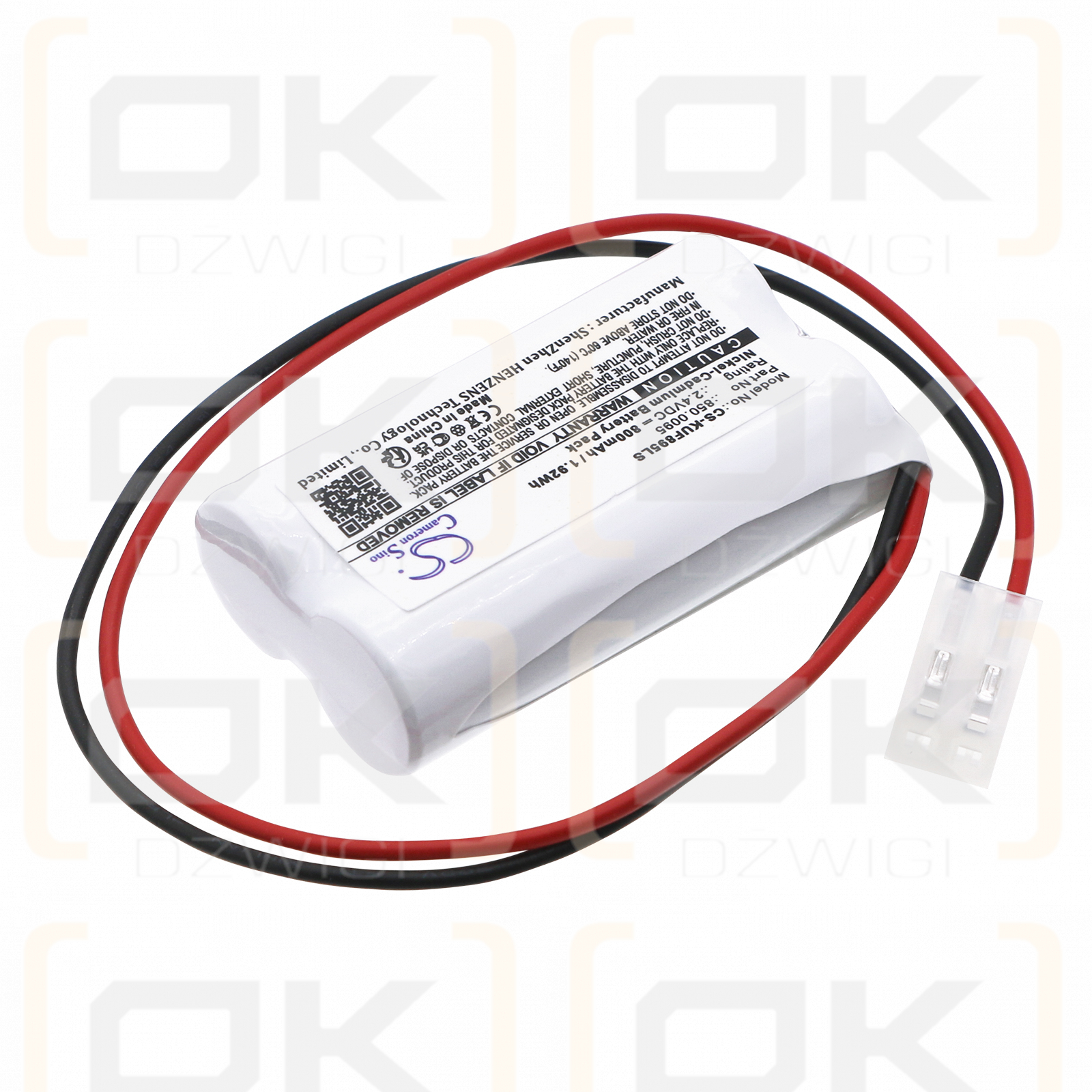 Kaufel 850.0095 / 850.0095 800mAh Ni-CD 2.4V (Cameron Sino)