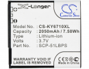 Kyocera Torque XT / SCP-51LBPS 2050 mAh Li-Ion 3,7 V (Cameron Sino)