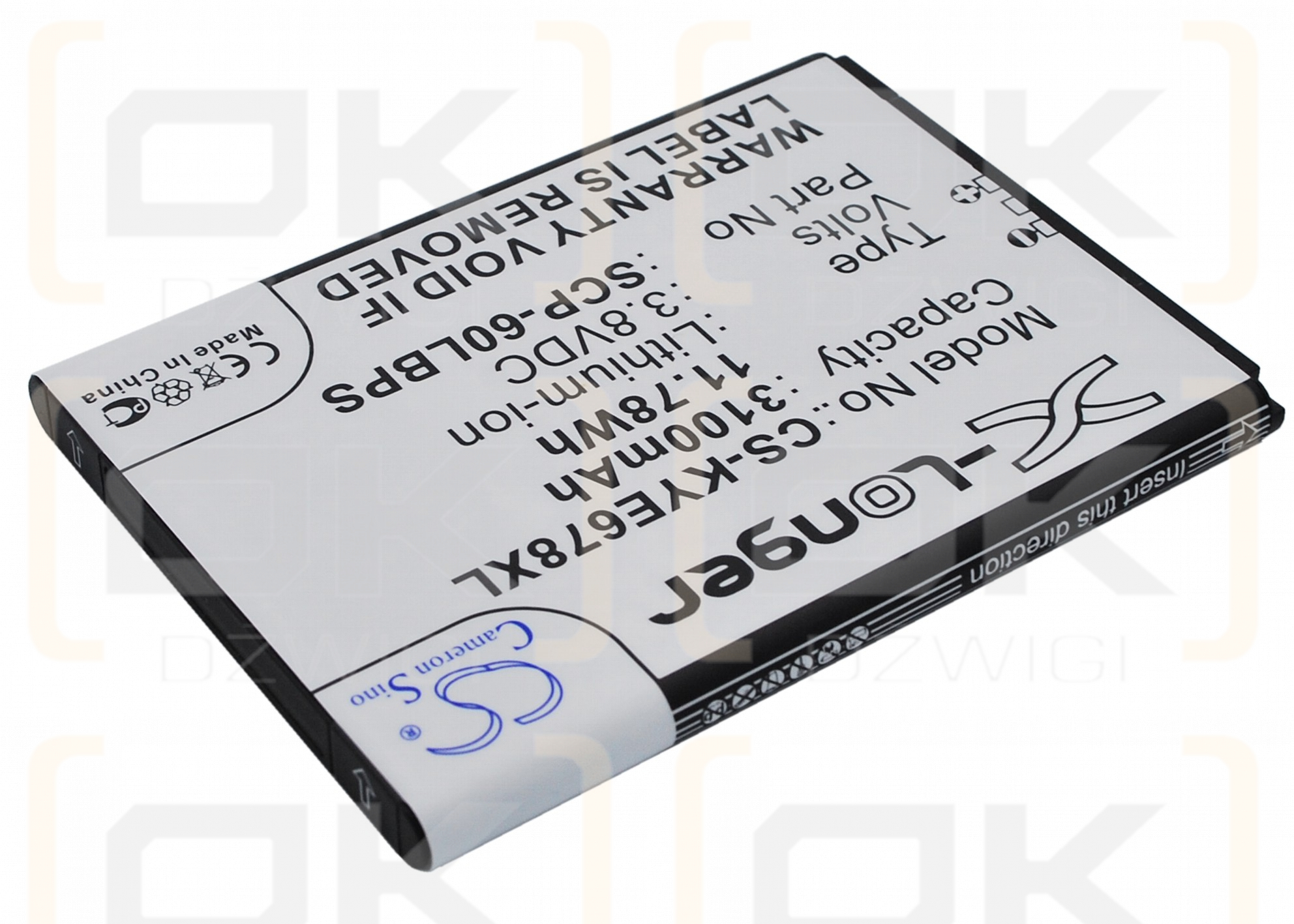 Kyocera E6560 / SCP-60LBPS 3100mAh Li-ion 3.8V (Cameron Sino)