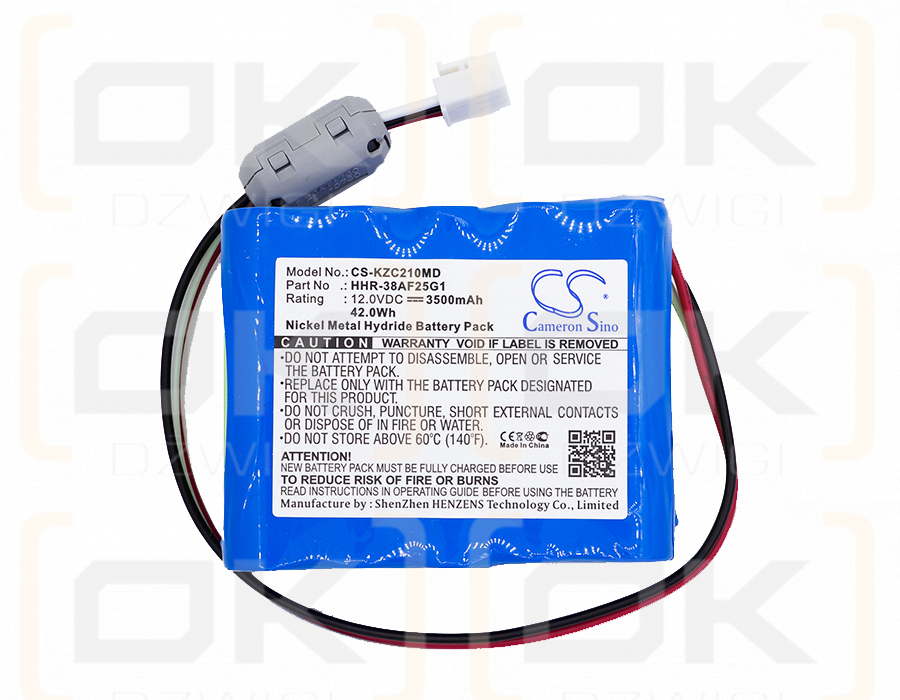 Kenz Cardico Cardico 1210c / HHR-11F25G1 3500mAh Ni-MH 12.0V (Cameron Sino)