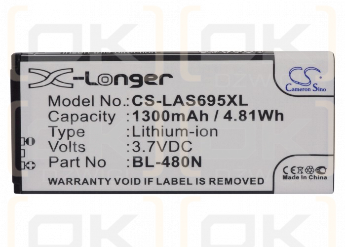 LG LGMS695-R / BL-48ON 1300mAh Li-ion 3.7V (Cameron Sino)