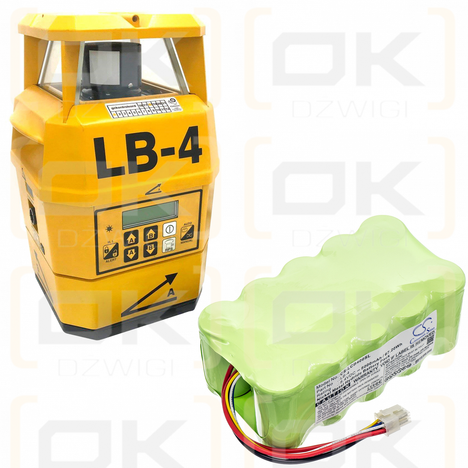 Baliza láser de alineación láser LB-4 / LB-4 8000mAh Ni-MH 8.4V (Cameron Sino)