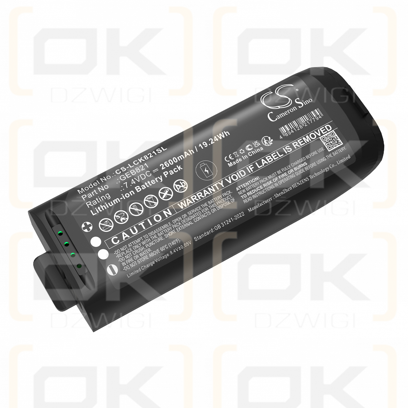 Leica BLK2GO Handheld-Bildgebungs-Laserscanner / 879638 2600 mAh Li-Ionen 7,4 V (Cameron Sino)