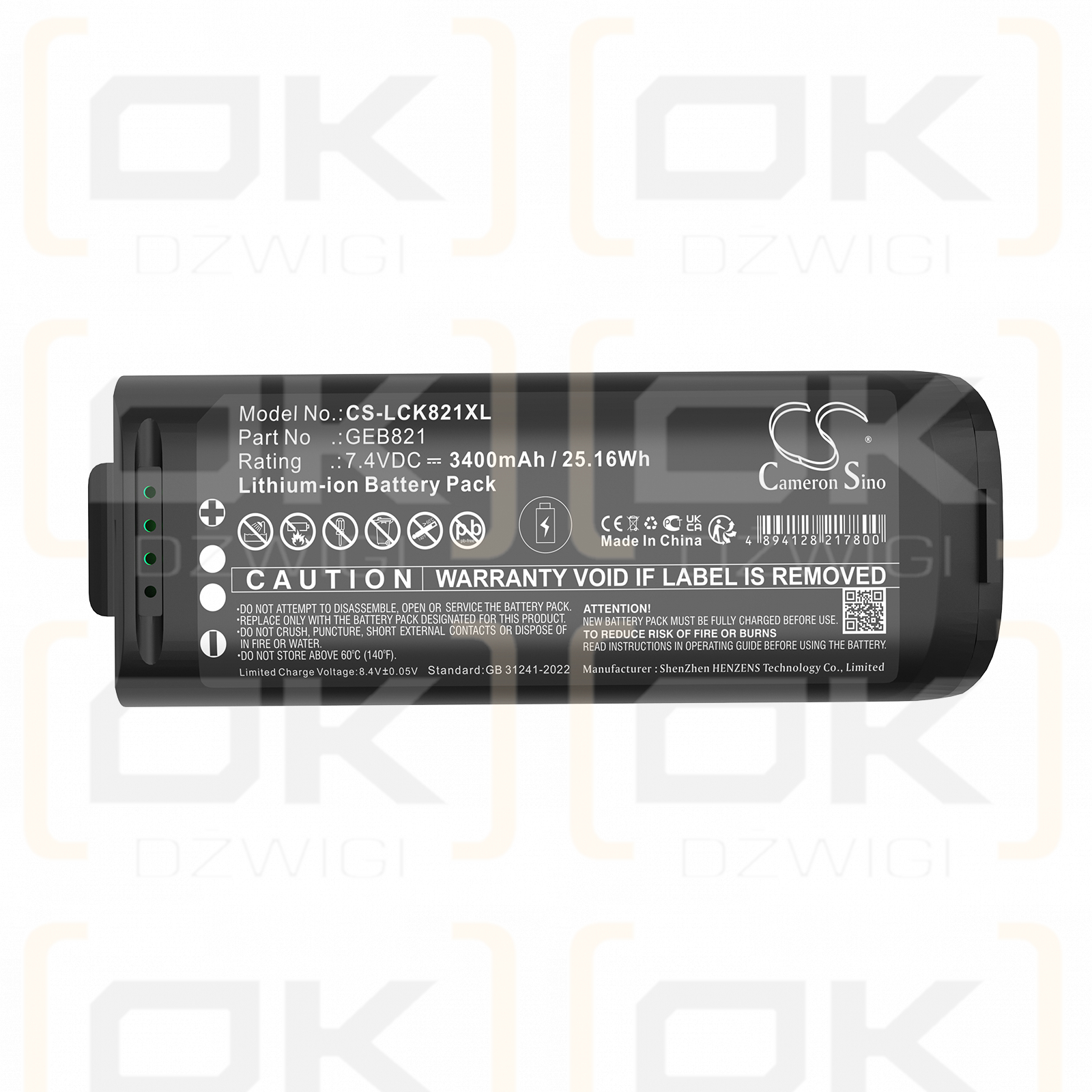 Leica BLK2GO Handheld-Bildgebungs-Laserscanner / 879638 3400 mAh Li-Ionen 7,4 V (Cameron Sino)