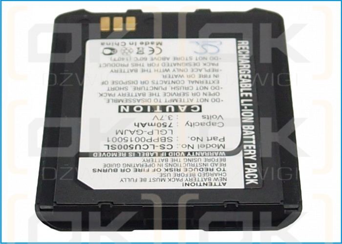 LG TU550 / SBPP0015001 750 mAh Li-ion 3.7 V (Cameron Sino)